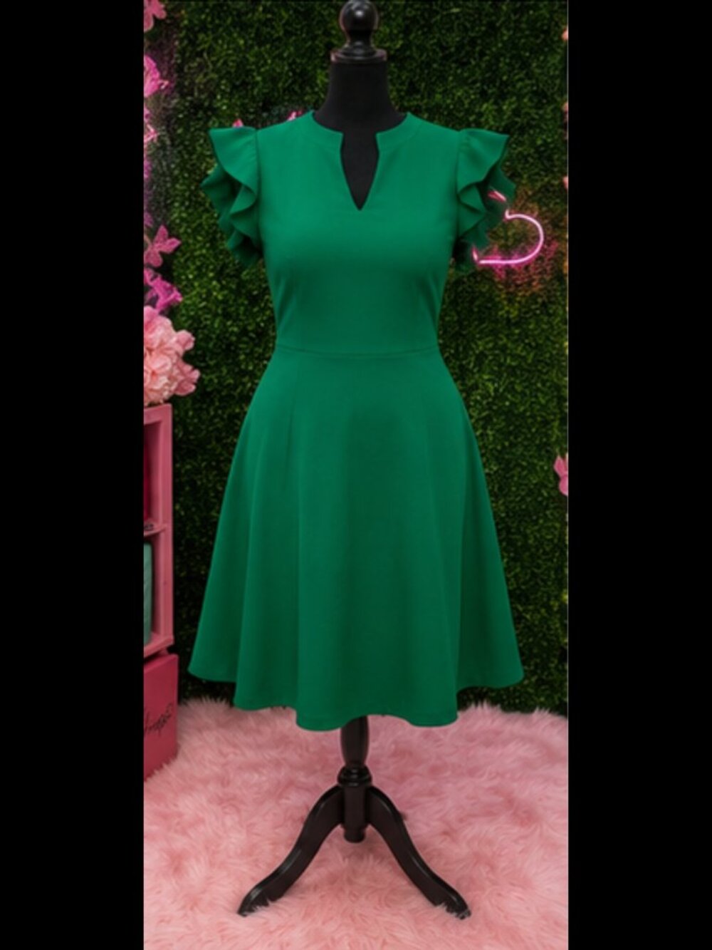 EMERALD GREEN DRESS